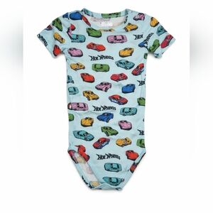 Hot Wheels x Posh Peanut 2T Toddler One-Piece Cars Print
